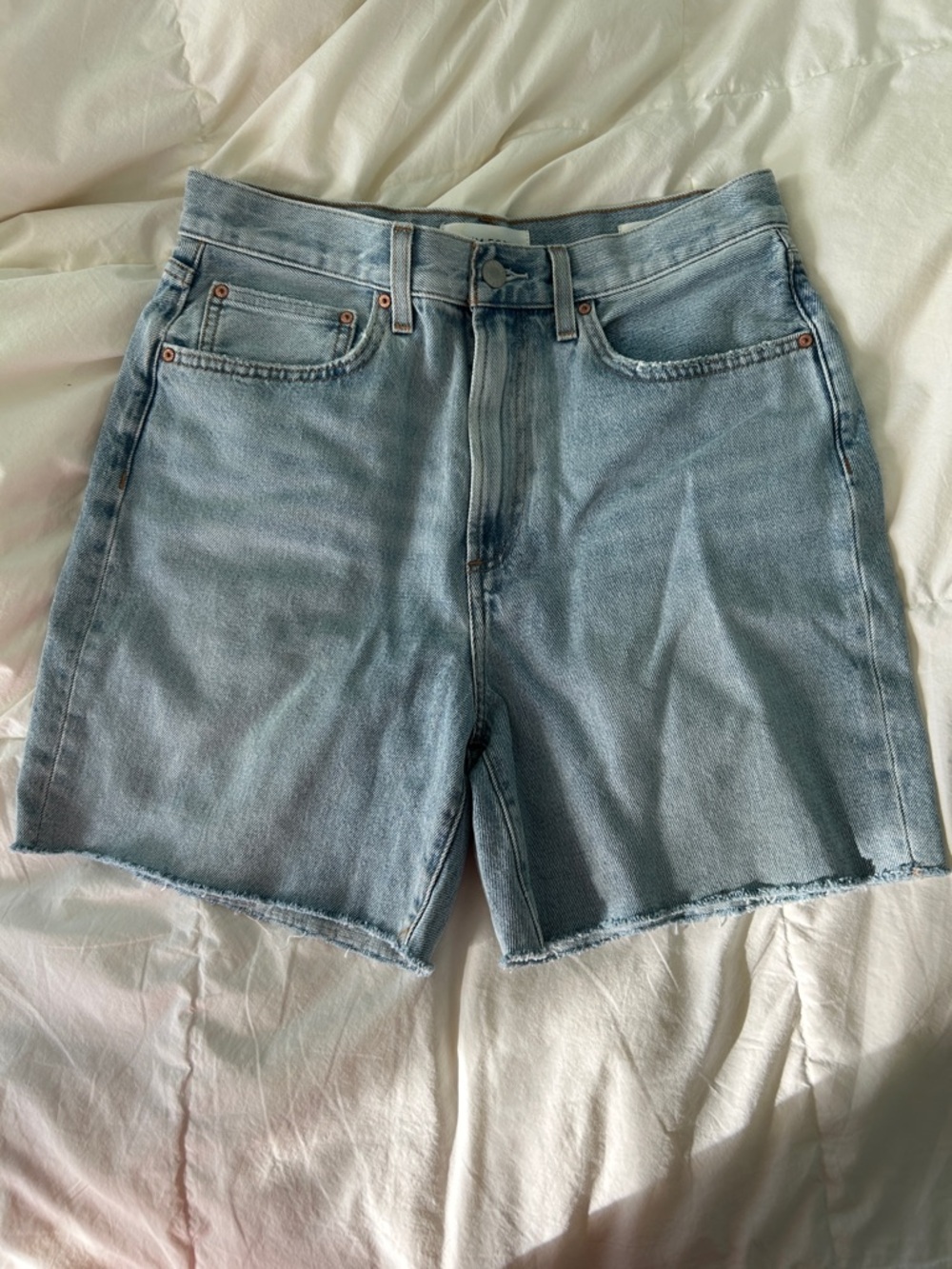 Denim Forum the bf loose mid thigh short